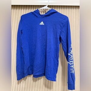 Boys XL Adidas long sleeved tee with hood